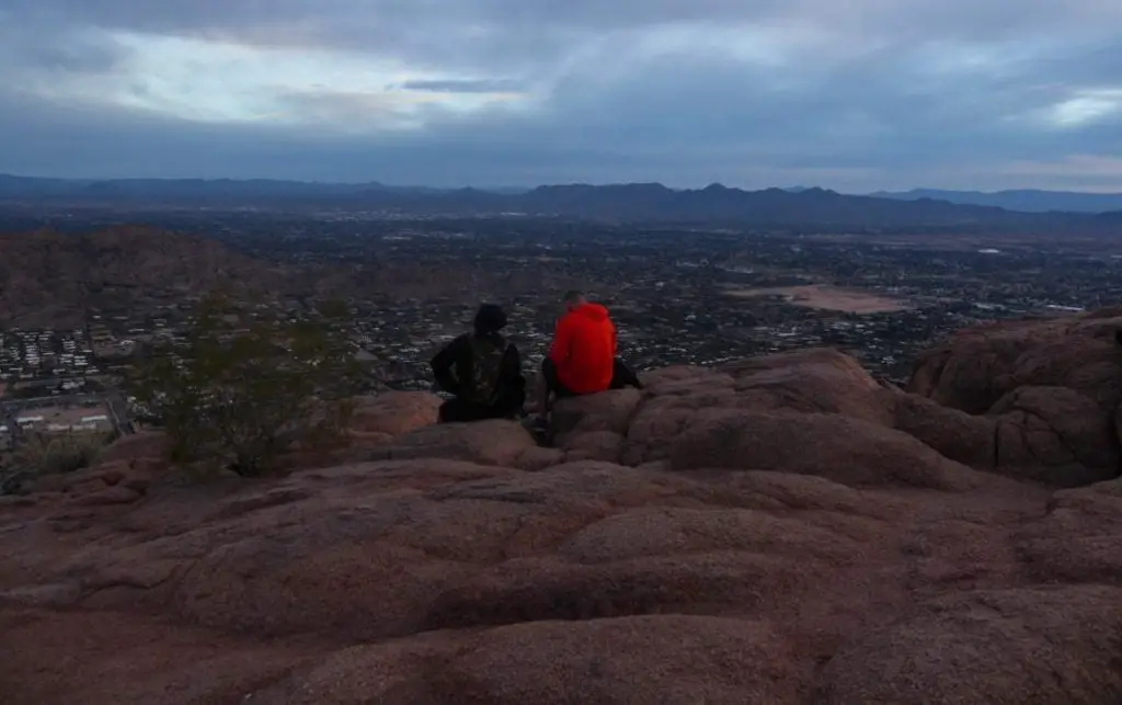 View of the city - <a href="https://modernhiker.com/hike/echo-canyon-trail-camelback-mountain/">Photo Source</a>