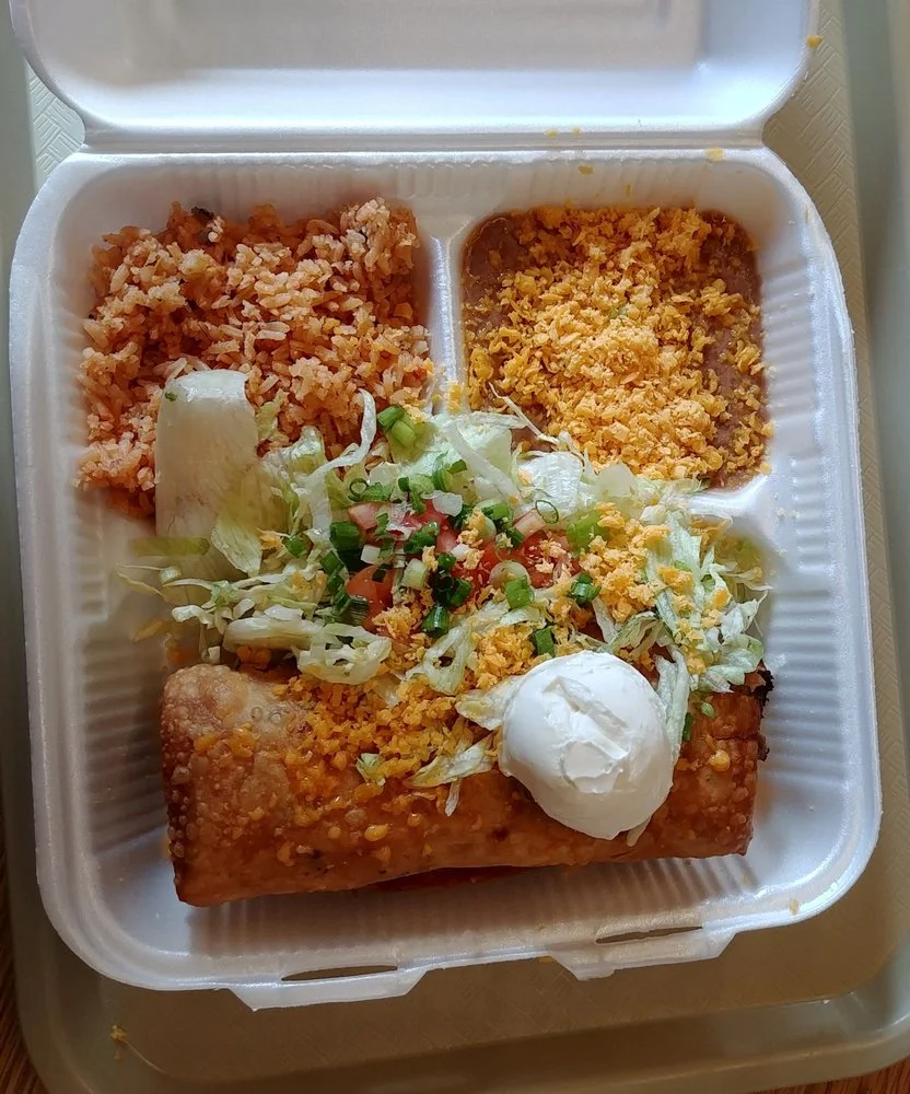 Chimichangas @ The Original Carolina’s Mexican Food - <a href="http://carolinasmex.com/">Photo Source</a>