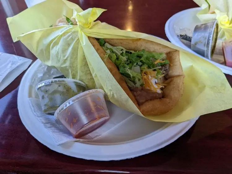 Phoenix's Top Fry Bread Spots: A Guide to the Best - Deluxe @ The Fry Bread House - <a href="https://www.frybreadhouseaz.com">Photo Source</a>