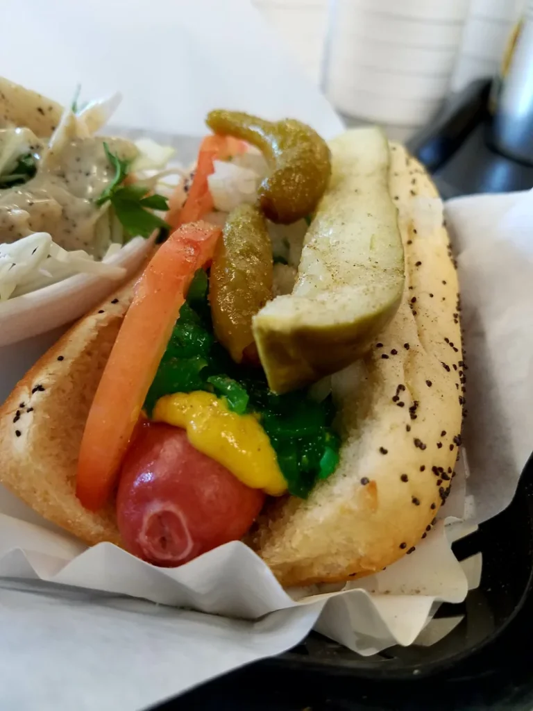 Doglicious Hot Dogs - <a href="https://www.doglicioushotdogs.com/product/classic-chicago-dog/22?cs=true&cst=custom">Photo Source</a>