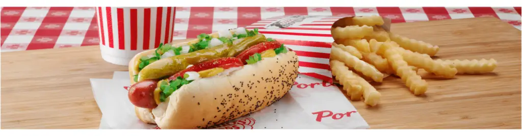 Lupita’s Hot Dogs - <a href="https://www.portillos.com/menu/restaurant/hot-dogs-and-chili/">Photo Source</a>